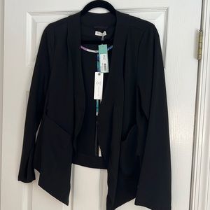 Gentle Fawn Black Drape Blazer